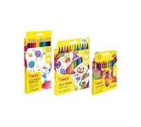 Jovi - Confezione da 36 unità, 12 matite colorate, 12 pennarelli lavabili, 12 cere, materiale scolastico