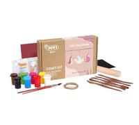 Jovi - DIY Air Dry Birds - Kit artigianale per realizzare UCCELLI con argilla bianca essiccata all'aria + vernici e strumenti (2701)