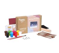 Jovi - DIY Air Dry Window - Kit artigianale per realizzare UN PAESAGGIO con argilla bianca essiccata all'aria + vernici e strumenti (2704)