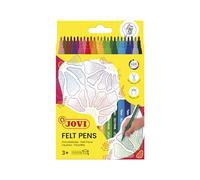 Jovi - FELT PEN, Pennarello a tratto fine, punta fine, astuccio 24 colori, punta da 2 mm