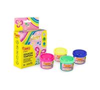 Jovi - Gouache Glitter, Set di 4 flaconi da 35 ml, Vernice Glitterata, Glitter, Base Naturale, Facile da Lavare, Senza glutine, Ideale per la Scuola (518)