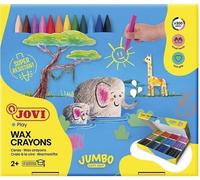Jovi- Wax Crayons Jumbo Easy Grip Cere Colorate per Bambini, Multicolore, 300, 979