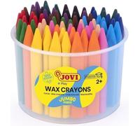 Jovi Jumbo Easy Grip Case Triangular Wax Crayons Cere Colori assortiti 72 pièces