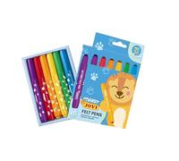 Jovi - MY FIRST 6 pennarelli super lavabili per bambini, punta grassa arrotondata, Felt Pen colori assortiti (1206)