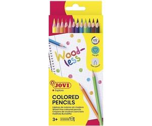 Jovi Non-Wooden Triangular Pencils Set di matite colorate 12 pz