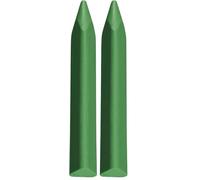 JOVI - Pastelli a Cera Jumbo Easy Grip, 12 Cere triangolari, Colore Verde (Confezione da 2)