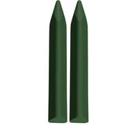 JOVI - Pastelli Jumbo Easy Grip, 12 pastelli triangolari, Verde Scuro (Confezione da 2)