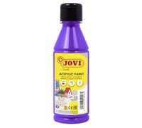JOVI - Pittura Acrilica 250ml, Colore Viola, Elevato potere coprente | Facilmente applicabile su qualsiasi superficie, Senza Glutine