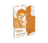 Jovi - Pittura per il viso, Trucco viso 8 ml, 6 unità, Colore arancione