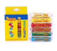 Jovi - PLASTILINA, Pasta da modellare a base vegetale, 6 x 15 grammi, Assortimento multicolore, Colori vivaci e grande plasticità, Senza glutine, Ideale per bambini a partire da 3 anni