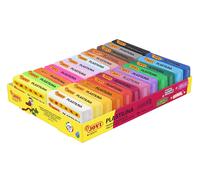 Jovi - Plastilina a base vegetale 24 pezzi da 50 g - Multicolore, senza glutine,