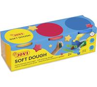 Jovi - Plastilina Morbida, Soft Dough BLANDIVER, Scatola con 3 vasetti da 110 g, Colori Assortiti, Ideale per l'iniziazione al Mondo della modellazione (403)