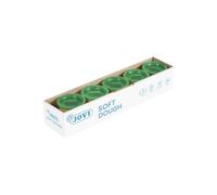 Jovi - Plastilina Morbida, Soft Dough BLANDIVER, Scatola con 5 vasetti da 110g, Colore Verde, Ideale per l'iniziazione al Mondo della modellazione