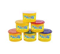 Jovi - Plastilina Morbida, Soft Dough BLANDIVER, Scatola con 6 vasetti da 460 g, Colori Assortiti, Ideale per l'iniziazione al Mondo della modellazione (460/6)