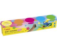 Jovi - Plastilina morbida, Soft Dough, Scatola con 5 vasetti da 110 g