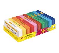 Jovi Plastilina 71/10S – Pasta modellabile a base vegetale 10 x 150 g Multicolore, Senza glutine