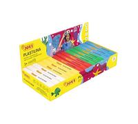 Jovi - PLASTILINA, Pasta da modellare a base vegetale, 15 x 150 grammi, Assortimento base, Colori vivaci e grande plasticità, Senza glutine, Ideale per bambini dai 2 anni (71B)