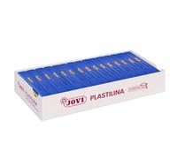 Jovi - PLASTILINA, Pasta da modellare a base vegetale, 15 x 150 grammi, Colore blu scuro, Grande plasticità, Senza glutine, Ideale per bambini a partire dai 2 anni (7113)