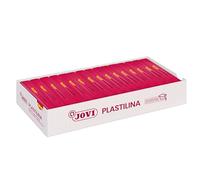 Jovi - PLASTILINA, Pasta da modellare a base vegetale, 15 x 150 grammi, Colore rubino, Grande plasticità, Senza glutine, Ideale per bambini a partire dai 2 anni (7106)
