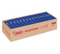 Jovi - PLASTILINA, Pasta da modellare a base vegetale, 15 x 350 grammi, Colore blu scuro, Grande plasticità, Senza glutine, Ideale per bambini a partire dai 2 anni (7213)