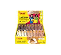 Jovi - PLASTILINA, Pasta da modellare a base vegetale, 18 x 50 grammi, Colori multiculturali, Grande plasticità, Senza glutine, Ideale per bambini a partire dai 2 anni (70/18M)