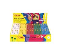 Jovi - PLASTILINA, Pasta da modellare a base vegetale, 30 x 50 grammi, Assortimento base, Colori vivaci e grande plasticità, Senza glutine, Ideale per bambini a partire da 2 anni (70B)