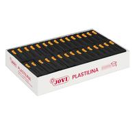 Jovi - PLASTILINA, Pasta da modellare a base vegetale, 30 x 50 grammi, Colore nero, Grande plasticità, Senza glutine, Ideale per bambini a partire dai 2 anni (7015)