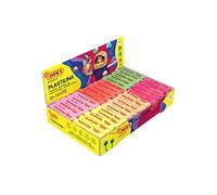 Jovi - PLASTILINA, Pasta da modellare a base vegetale, 30 x 50 grammi, Colori neon e grande plasticità, Senza glutine, Ideale per bambini dai 2 anni (70F)