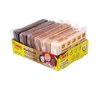 Jovi - PLASTILINA, Pasta da modellare a base vegetale, 6 x 50 grammi, Colori multiculturali, Grande plasticità, Senza glutine, Ideale per bambini a partire dai 2 anni (70/6M)