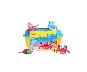 Jovi - Play&Fun ALIENS - Kit plastilina mostri e alieni, 24 pillole da 15 g, 3 stencil con ritagliabili e 3 strumenti di modellazione, regali e artigianato a partire dai 3 anni