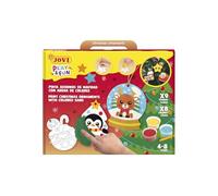 Jovi - Play&Fun Natale - Set da dipingere con sabbia colorata, 8 barattoli di sabbia e fogli da colorare 9 PERSONAGGI NATALIZI, regali e artigianato natalizio per ragazze e ragazzi dai +4 anni (2107)