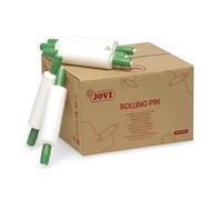 Jovi- Rullo per Modellare plastilina Fantasia Accessori per la modellazione, Colore Bianco E Verde, Large, 155R/25