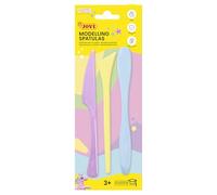 Jovi Strumenti di modellazione, 3 Pezzi, Colori Pastello, per plastilina e Pasta modellabile, Forma per Modellare, incidere e scolpire