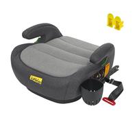 Jovikids Alzabimbo Auto ISOFIX,Rialzo per Bambini 125-150 cm ECE R129, Seggiolino Auto Gruppo 2-3 (15-36 kg) da 6 a 12 Anni, Leggero e Facile da Pulire con Portabicchiere - Nero