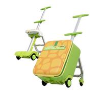 Jovikids Valigia Cavalcabile per Bambini, 38L Trolley Bagaglio a mano, Bambini dai 3 anni in su, Ruote universali, braccioli per bambini, 30 * 38.6 * 56.9cm (green)