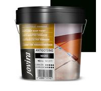 JOVIRA PINTURAS- 20 Chilo -Pittura impermeabilizzante antigoccia per terrazze. Gomma elastica. Previene le perdite su tutti i tipi di tetti e terrazze. (15 Litri, Nero). A-17