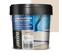 JOVIRA PINTURAS- 20 Chilo -Pittura per Bordi e Rivestimenti di Piscine. Antiscivolo, speciale per rinnovare i bordi delle piscine. (15 Litri, Sabbia). F-51