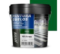 JOVIRA PINTURAS- 20 Chilo -Pittura per pavimenti esterni ed interni, garage e superfici sportive in genere, finitura opaca. Protegge le superfici in calcestruzzo, cemento (15 Litri, Verde) F-52