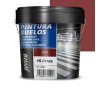 JOVIRA PINTURAS - 20 Chilo -Pittura per pavimenti esterni ed interni, garage e superfici sportive in genere, finitura opaca. Protegge le superfici in calcestruzzo, cemento.(15 Litri, Rosso) A-02