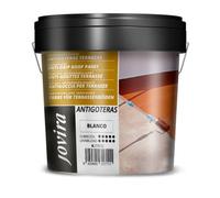 JOVIRA PINTURAS Pittura impermeabilizzante antigoccia per terrazze. Gomma elastica. Previene le perdite su tutti i tipi di tetti e terrazze. (4 Litri, Bianco). C-10