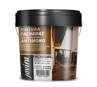 JOVIRA PINTURAS- 6 Chilo - Pittura per Facciata Anti-Umido, Idrorepellente, Impermeabile e Anti-Cracking. (4 Litri, Bianco). B-09