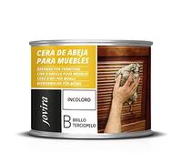 JOVIRA PINTURAS Cera d'api per mobili. Protegge, abbellisce e nutre il legno. Finitura lucida vellutata (375 millilitri)