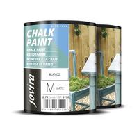 JOVIRA PINTURAS Chalk Paint 1,5 Litri | Pittura al Gesso, Matte all' Aqua, Rinnova il tuo arredamento con creatività. (2x750 millilitri, Bianco) F-19-2