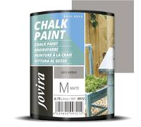 JOVIRA PINTURAS Chalk Paint 750 ml | Pittura al Gesso, Matte all' Aqua, Rinnova il tuo arredamento con creatività. (750 millilitri, Grigio Medio) F-29