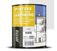 JOVIRA PINTURAS Pittura Antimuffa. Previene la muffa. Resistente alla comparsa di muffe sui muri. Aspetto opaco. (750 Millilitri, Perla)