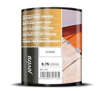 JOVIRA PINTURAS Pittura impermeabilizzante antigoccia per terrazze. Gomma elastica. Previene le perdite su tutti i tipi di tetti e terrazze. (Bianco, 0,75 Litri)