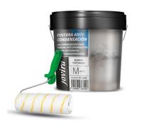 JOVIRA PINTURAS Pittura per interni termica 4 Litre | antimuffa, anticondensa. (4 l, Pittura Bianca + Rullo Antigoccia 22 cm) B-11-R