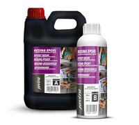 JOVIRA PINTURAS Resina epossidica trasparente 2,4 KG | Per artigianato, opere d'arte, legno, tavoli creativi in legno, gioielli artistici, artigianato creativo, fai da te. (2,4 Kilos (Paquete de 1))
