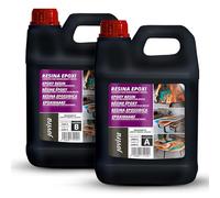 JOVIRA PINTURAS Resina epossidica trasparente 3,2 KG | Per artigianato, opere d'arte, legno, tavoli creativi in legno, gioielli artistici, artigianato creativo, fai da te. (3,2 Chilogrammi)
