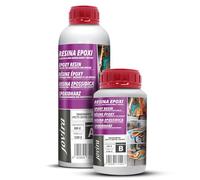 JOVIRA PINTURAS Resina epossidica trasparente | Per artigianato, opere d'arte, legno, tavoli creativi in legno, gioielli artistici, artigianato creativo, fai da te. (1,28 Kilos (Paquete de 1))